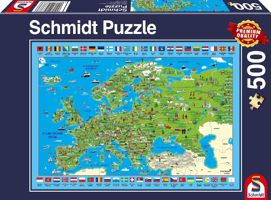 Cover: 4001504583736 | Europa entdecken (Puzzle) | Spiel | In Spielebox | 58373 | 2019