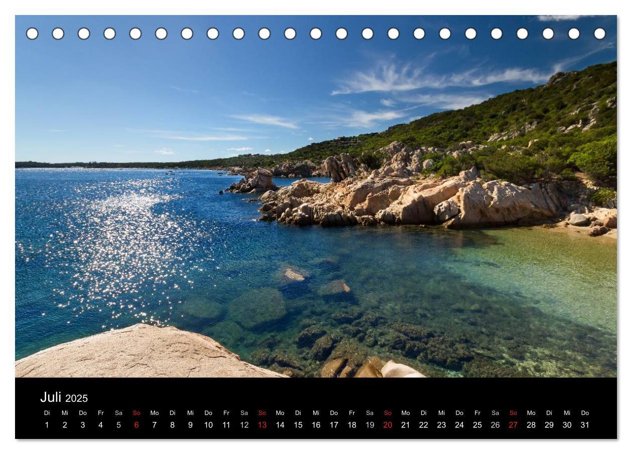 Bild: 9783435722259 | Sardinien (Tischkalender 2025 DIN A5 quer), CALVENDO Monatskalender