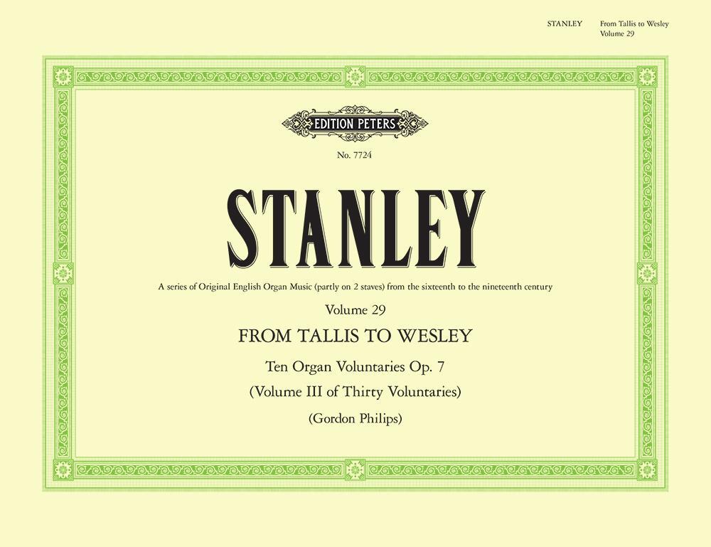 Cover: 9790577080390 | 10 Voluntaries Op. 7 | From Tallis to Wesley | J. Stanley | Buch