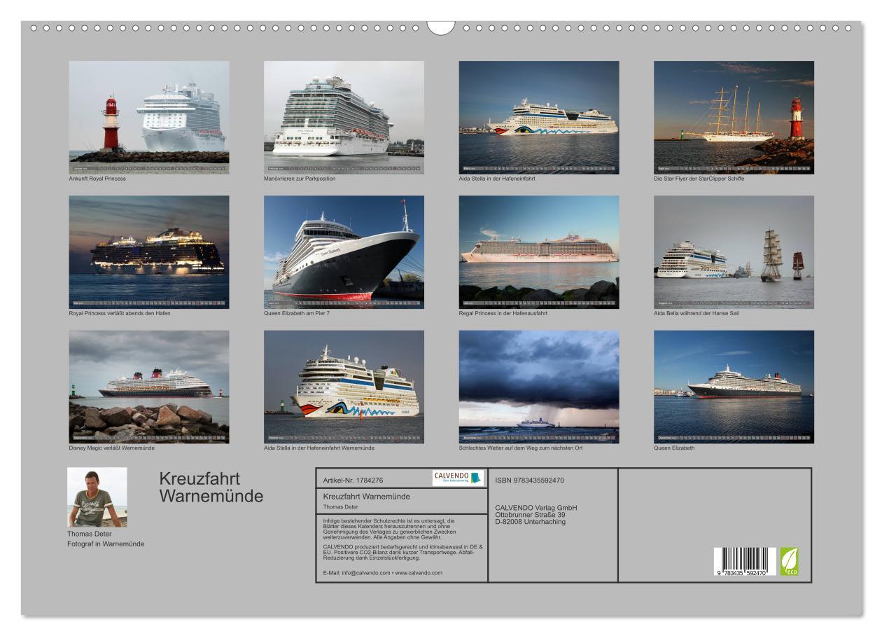 Bild: 9783435592470 | Kreuzfahrt Warnemünde (Wandkalender 2025 DIN A2 quer), CALVENDO...