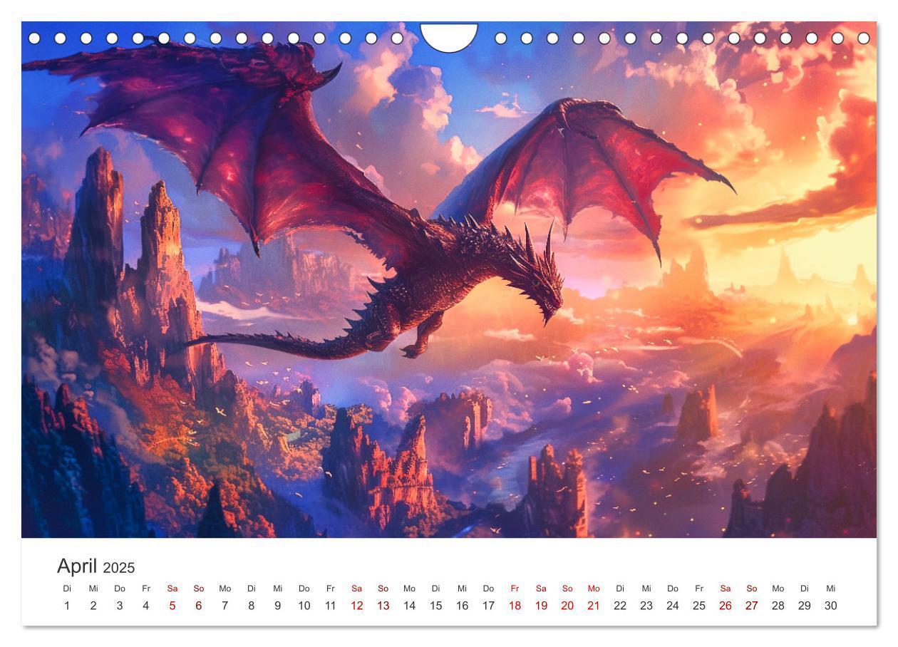 Bild: 9783383790935 | Das Jahr der Drachen (Wandkalender 2025 DIN A4 quer), CALVENDO...