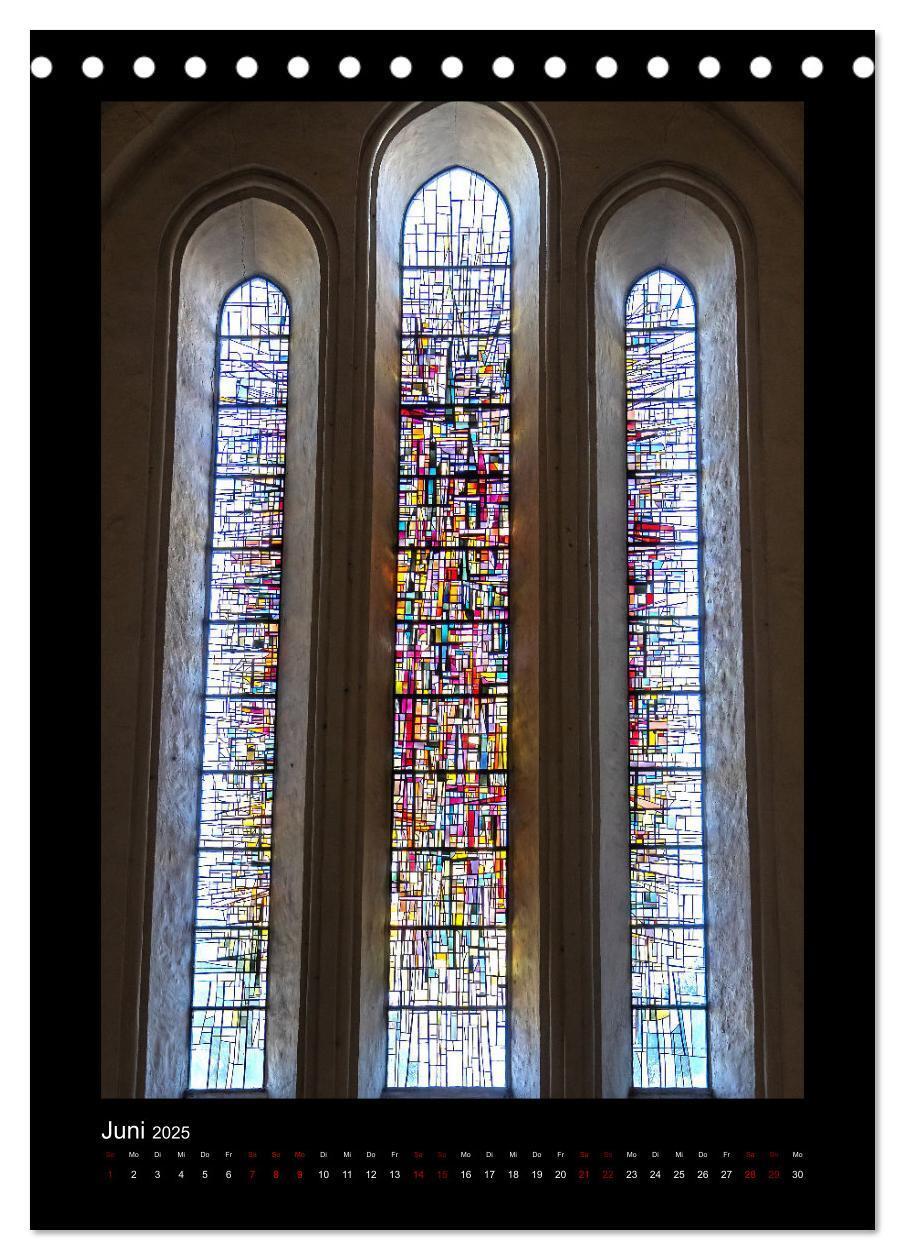 Bild: 9783435912391 | Kirchenfenster - Sakrale Glaskunst (Tischkalender 2025 DIN A5...