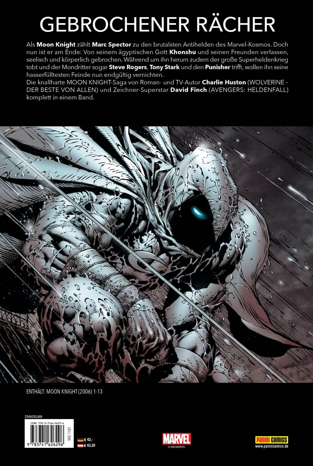 Rückseite: 9783741626296 | Moon Knight Collection von Charlie Huston und David Finch:...