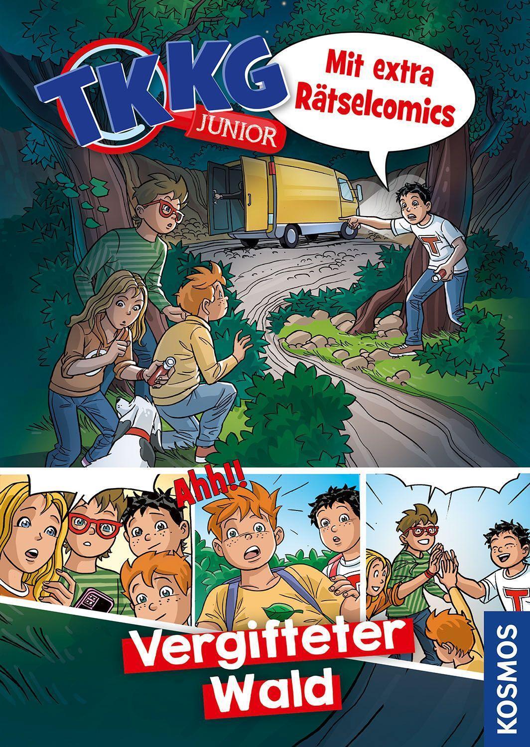 Cover: 9783440177112 | TKKG Junior, Vergifteter Wald | Rätselcomic | Christine Haas | Buch