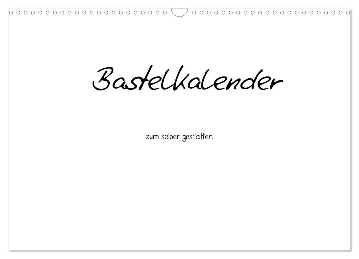 Cover: 9783435769742 | Bastelkalender - Weiss (Wandkalender 2025 DIN A3 quer), CALVENDO...