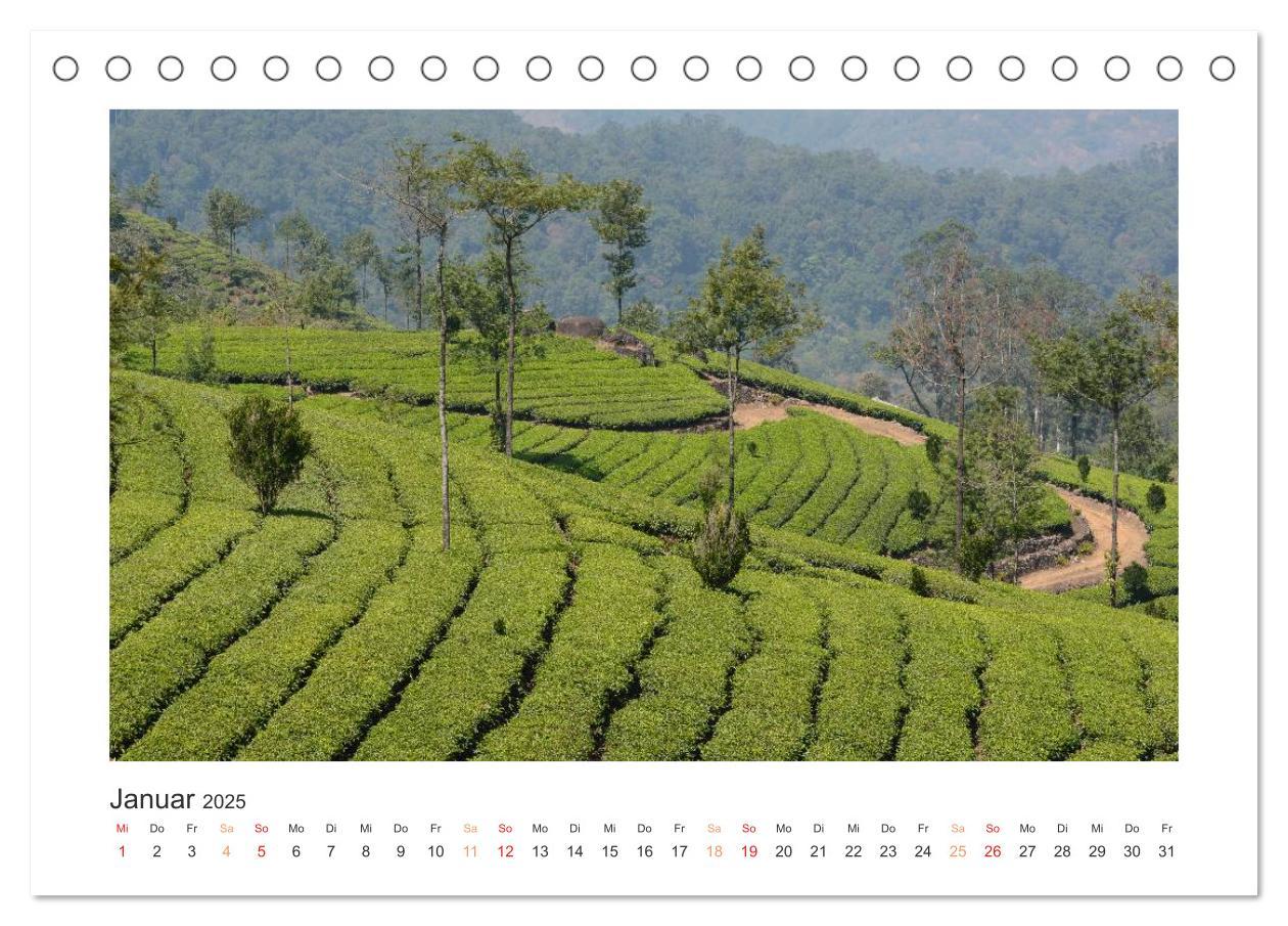 Bild: 9783435732524 | Kerala - Im Süden Indiens (Tischkalender 2025 DIN A5 quer),...