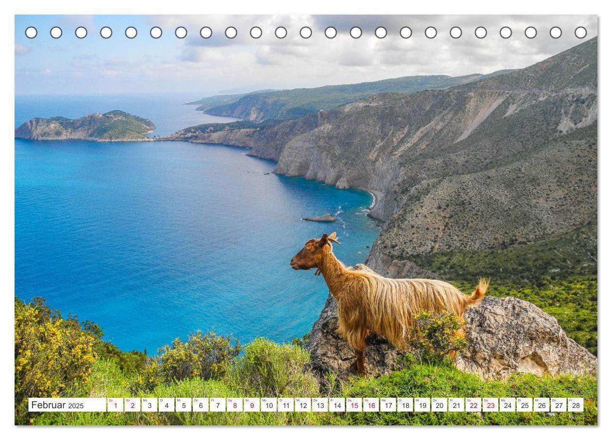 Bild: 9783383977121 | Kefalonia, Inseltraum in Blau (Tischkalender 2025 DIN A5 quer),...