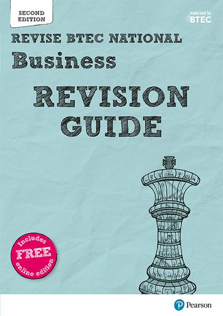 Cover: 9781292230566 | Pearson REVISE BTEC National Business Revision Guide inc online...