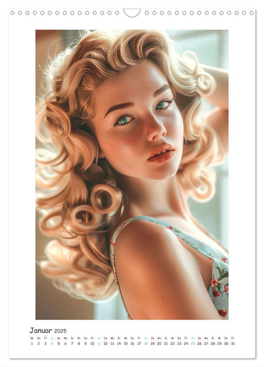 Bild: 9783383795763 | PinUp Girls (Wandkalender 2025 DIN A3 hoch), CALVENDO Monatskalender