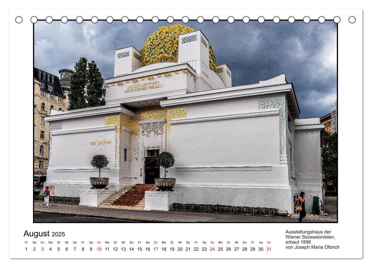 Bild: 9783435304011 | Jugendstil-Baukunst in Wien (Tischkalender 2025 DIN A5 quer),...