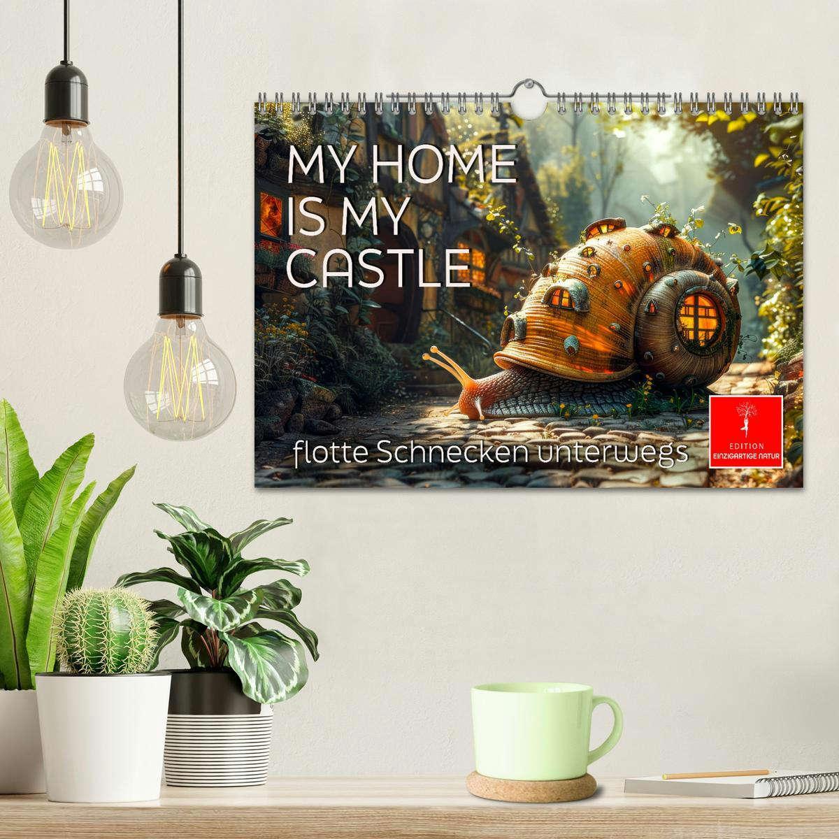 Bild: 9783383792519 | My home is my castle - flotte Schnecken unterwegs (Wandkalender...