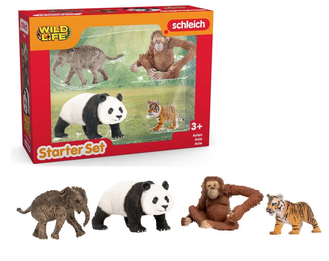 Cover: 4059433933504 | Schleich 42736 - Wild Life, Asien Starter Set, 4-teilig...