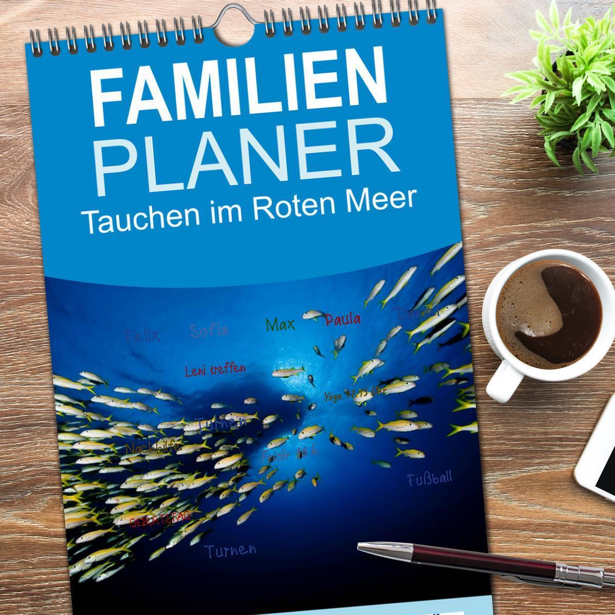 Bild: 9783457112786 | Familienplaner 2025 - Tauchen im Roten Meer 2025 mit 5 Spalten...