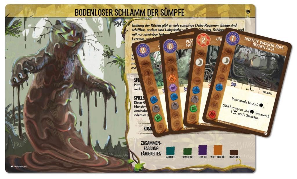 Cover: 4250231737558 | Spirit Island: Bodenloser Schlamm der Sümpfe (Mini-Eweiterung) | Spiel