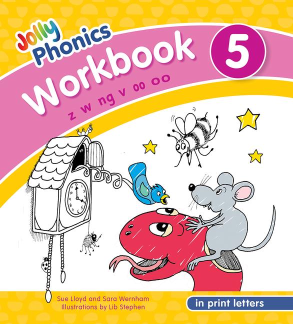 Cover: 9781844146796 | Jolly Phonics Workbook 5 | In Print Letters (American English Edition)