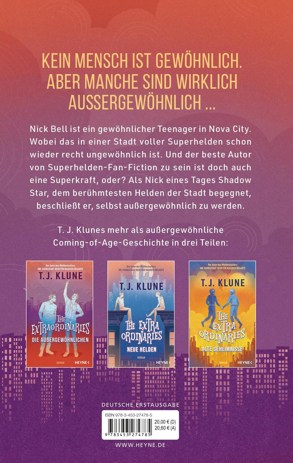 Bild: 9783453274785 | The Extraordinaries - Die Außergewöhnlichen | T. J. Klune | Buch