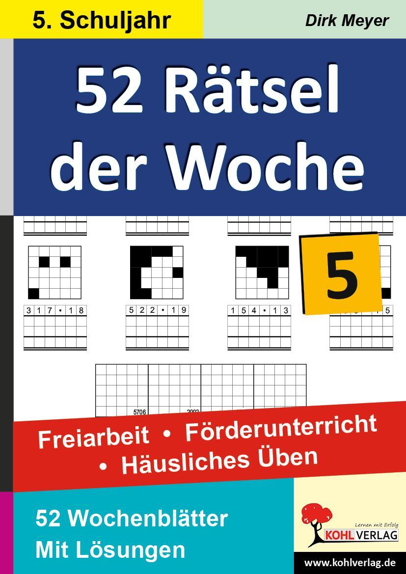 Cover: 9783866320444 | 52 Rätsel der Woche / 5. Schuljahr | Dirk Meyer | Buch | 72 S. | 2012