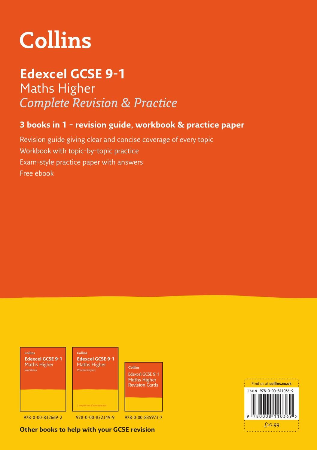 Rückseite: 9780008110369 | Edexcel GCSE 9-1 Maths Higher All-in-One Complete Revision and...