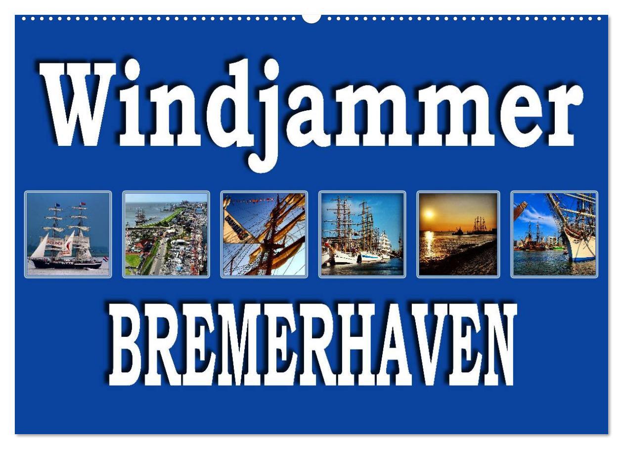 Cover: 9783435580378 | Windjammer - Bremerhaven (Wandkalender 2025 DIN A2 quer), CALVENDO...