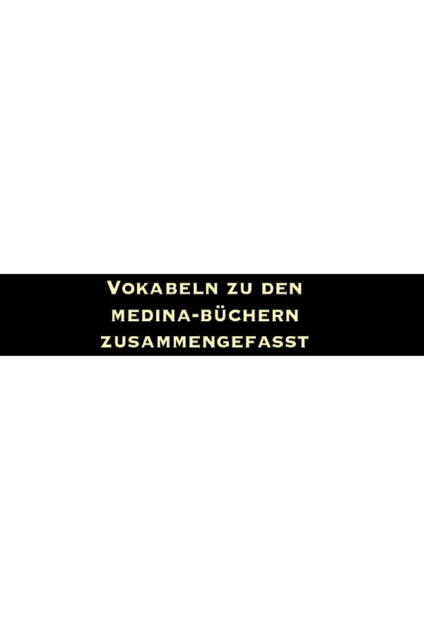 Cover: 9783758400544 | Vokabeln der Medina Bücher | Kashfushubuhat Media | Taschenbuch | 2023