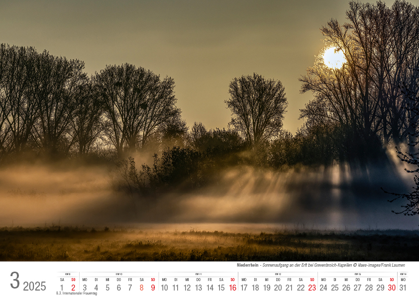 Bild: 9783965352094 | Niederrhein 2025 Bildkalender A4 Spiralbindung | Holger Klaes | 2025