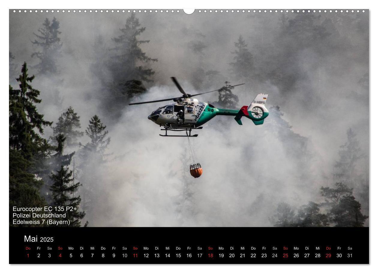 Bild: 9783435785605 | Hubschrauber im Einsatz (Wandkalender 2025 DIN A2 quer), CALVENDO...