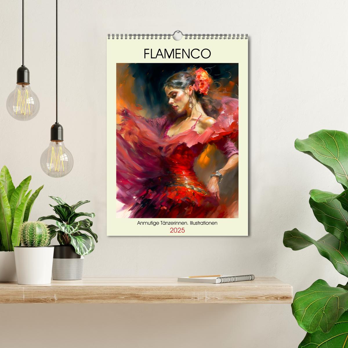 Bild: 9783435872268 | Flamenco. Anmutige Tänzerinnen. Illustrationen (Wandkalender 2025...