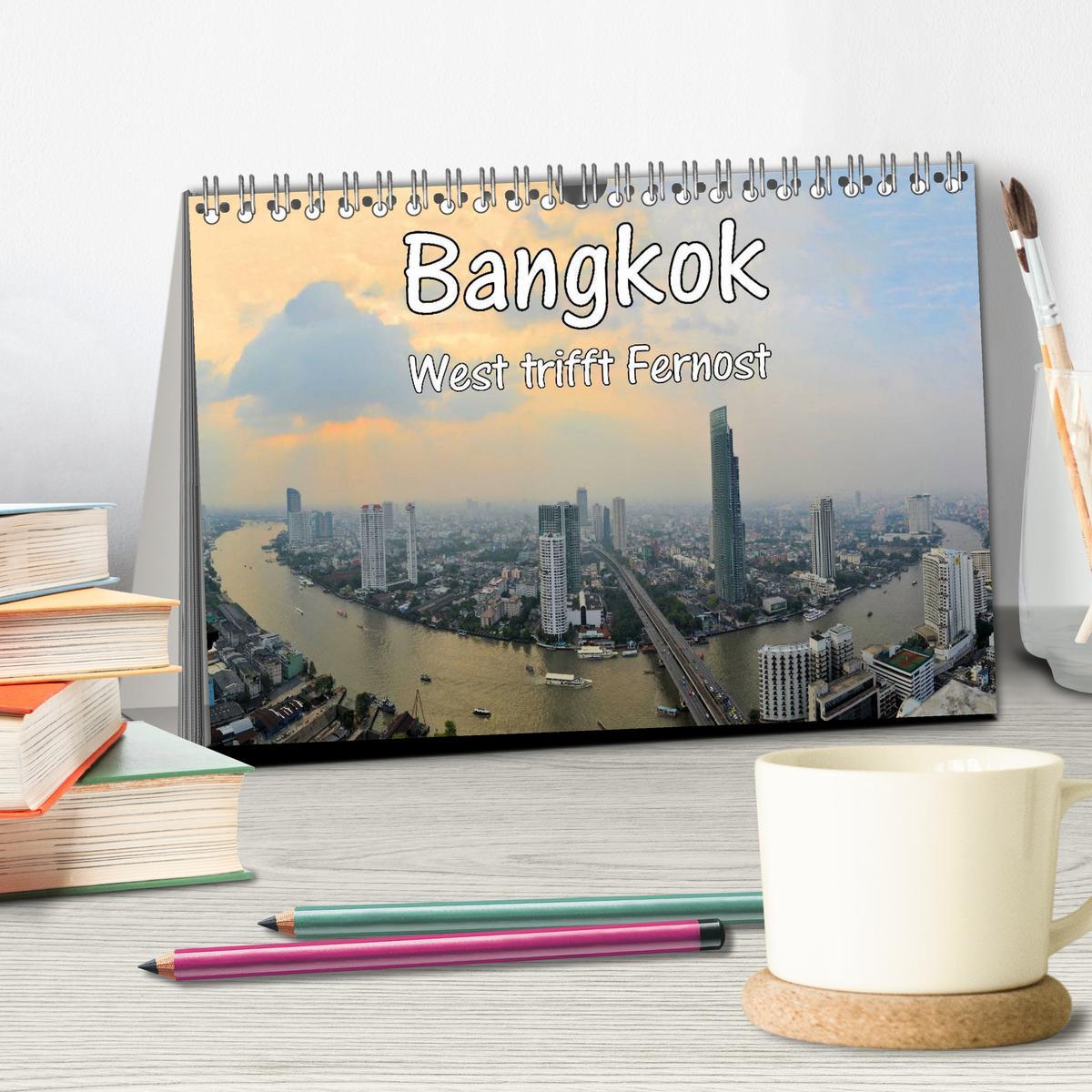 Bild: 9783435514694 | Bangkok: West trifft Fernost (Tischkalender 2025 DIN A5 quer),...