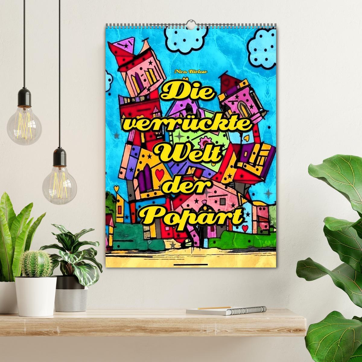 Bild: 9783435989096 | Die verrückte Welt der Popart von Nico Bielow (Wandkalender 2025...