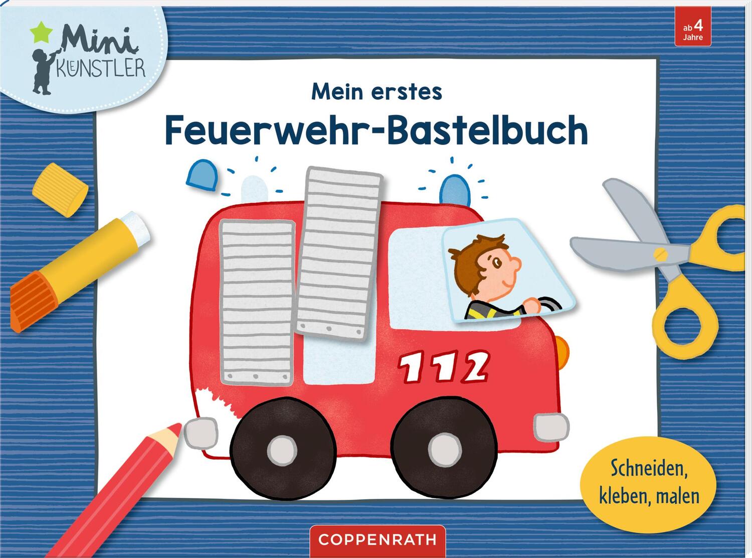 Cover: 9783649648284 | Mein erstes Feuerwehr-Bastelbuch | Schneiden, kleben, malen | Legien