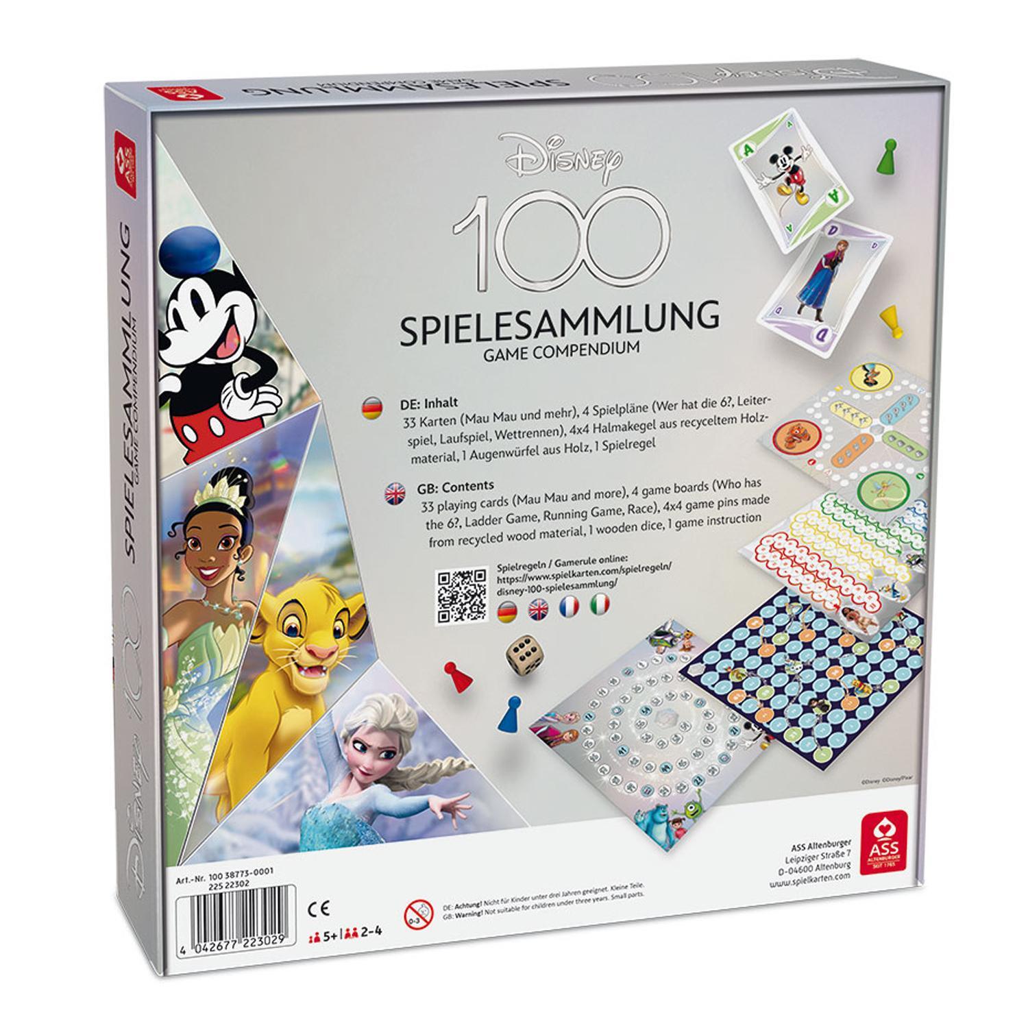 Rückseite: 4042677223029 | Disney 100 - Spielesammlung | ASS Altenburger | Spiel | 10038773-0001