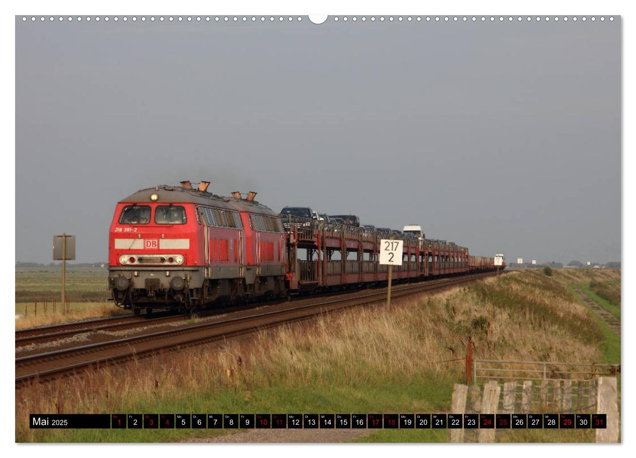 Bild: 9783435425570 | Norddeutsche Eisenbahnen (Wandkalender 2025 DIN A2 quer), CALVENDO...