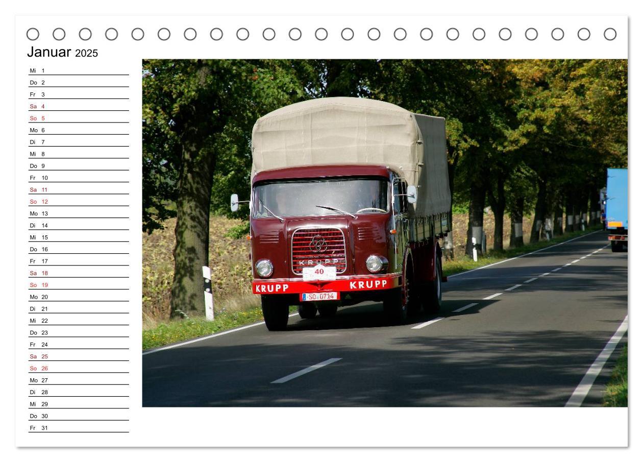 Bild: 9783435535699 | Klassische Lastkraftwagen (Tischkalender 2025 DIN A5 quer),...