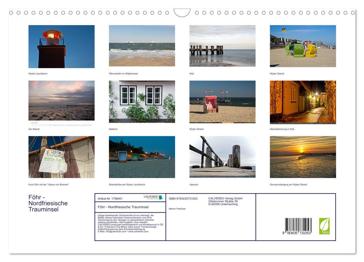 Bild: 9783435731053 | Föhr - Nordfriesische Trauminsel (Wandkalender 2025 DIN A3 quer),...