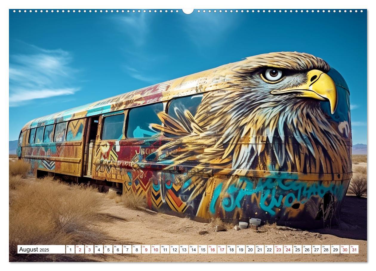 Bild: 9783383867170 | Street Art Graffiti (Wandkalender 2025 DIN A2 quer), CALVENDO...