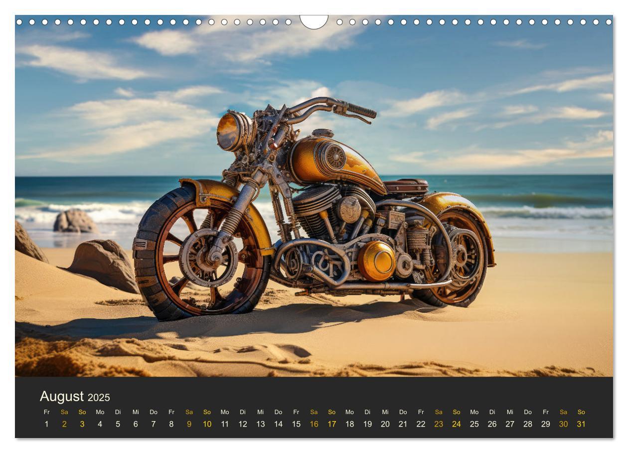 Bild: 9783435014224 | Steampunk Motorräder (Wandkalender 2025 DIN A3 quer), CALVENDO...