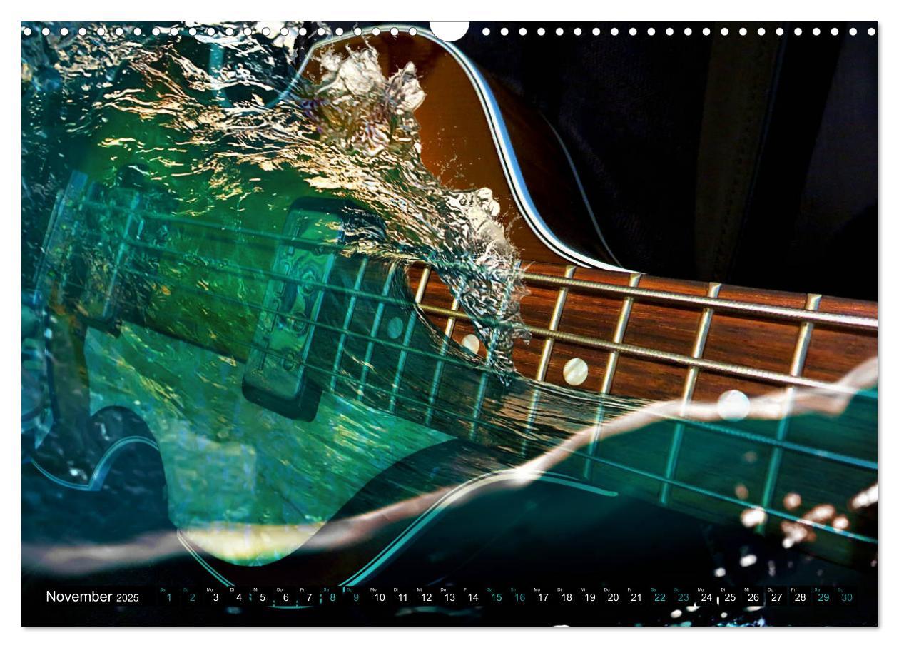 Bild: 9783435105373 | Gitarren im Wasser (Wandkalender 2025 DIN A3 quer), CALVENDO...