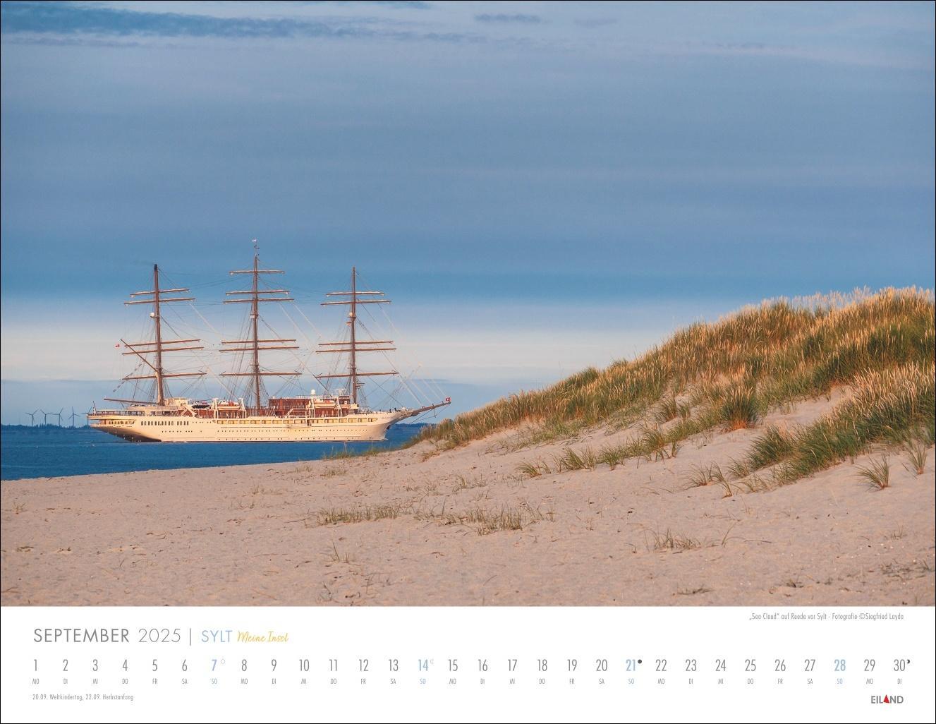 Bild: 9783964023537 | Sylt - Meine Insel Kalender 2025 | Eiland | Kalender | Spiralbindung