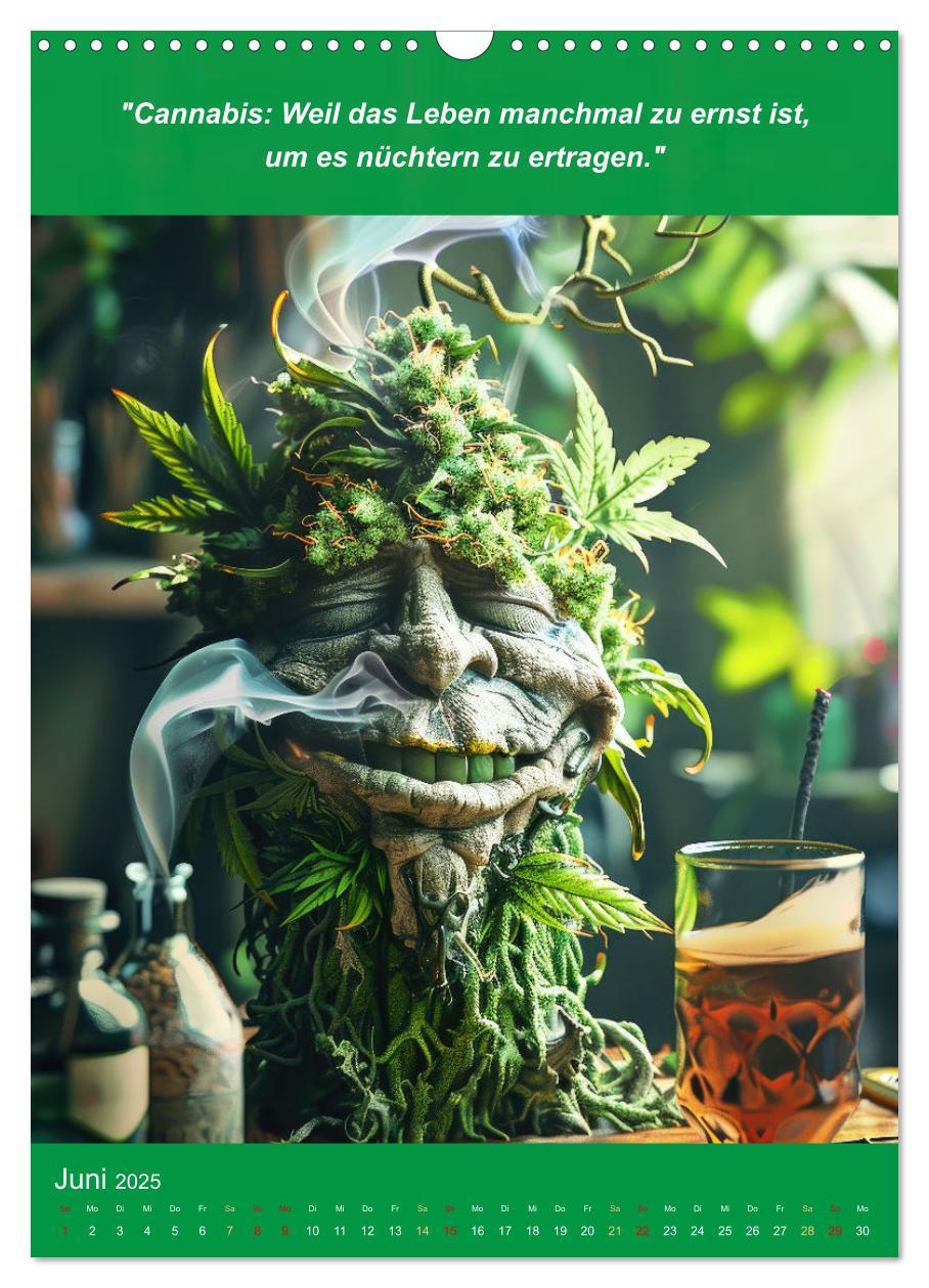 Bild: 9783435696246 | Der humoristische Cannabis Kalender (Wandkalender 2025 DIN A3...