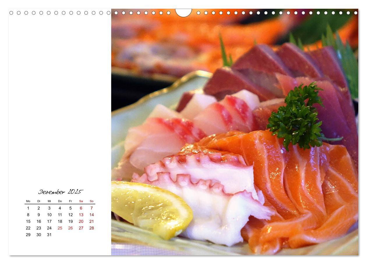 Bild: 9783435337873 | Sashimi und Sushi. Japans Köstlichkeiten (Wandkalender 2025 DIN A3...