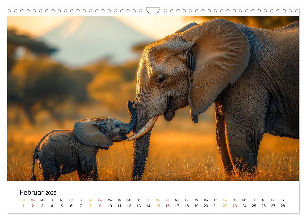 Bild: 9783457240472 | Elefanten - Riesen der Wildnis (Wandkalender 2025 DIN A3 quer),...