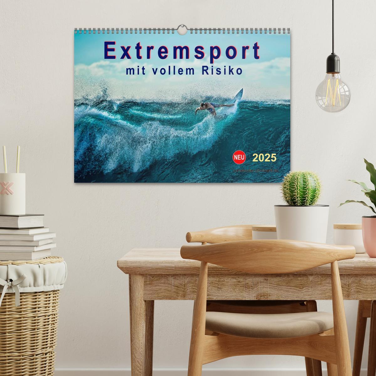 Bild: 9783435551118 | Extremsport - mit vollem Risiko (Wandkalender 2025 DIN A3 quer),...