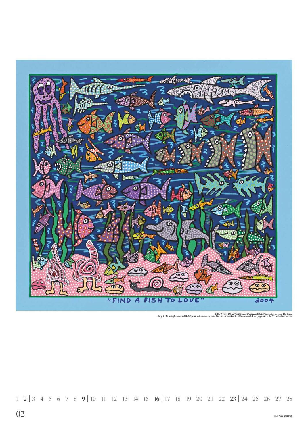 Bild: 4250809653242 | James Rizzi 2025 - Kunst-Kalender - Poster-Kalender - 50x70 | Kalender