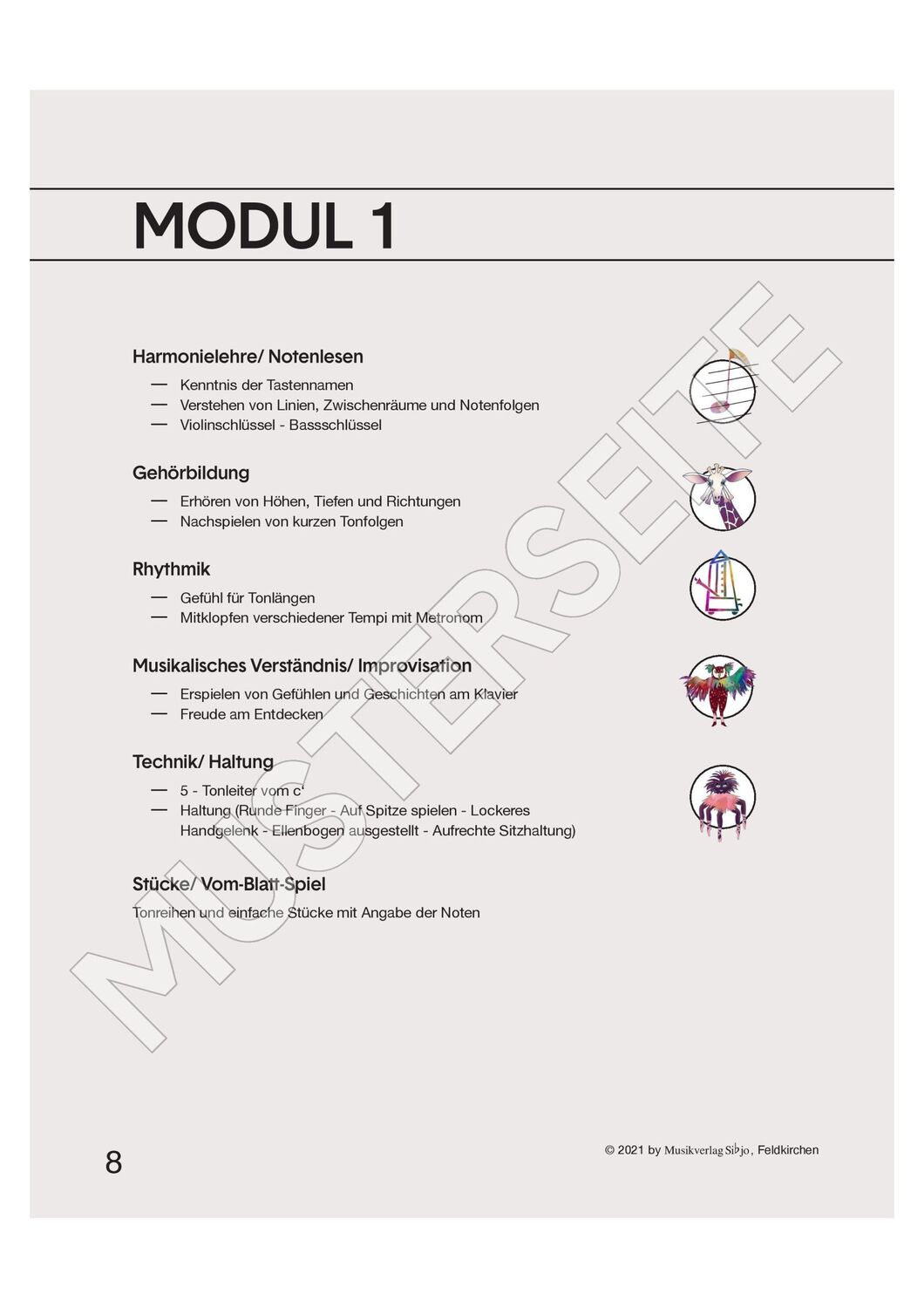 Bild: 9790900012609 | Klavierschule OH! Modul 1 | Johanna Aae | Broschüre | 42 S. | Deutsch