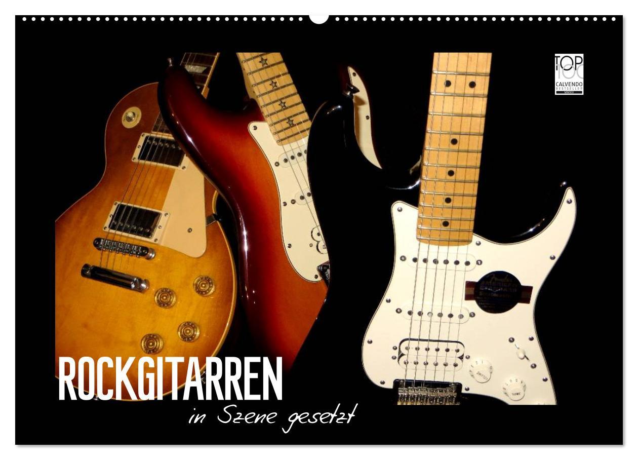 Cover: 9783435752126 | ROCKGITARREN in Szene gesetzt (Wandkalender 2025 DIN A2 quer),...