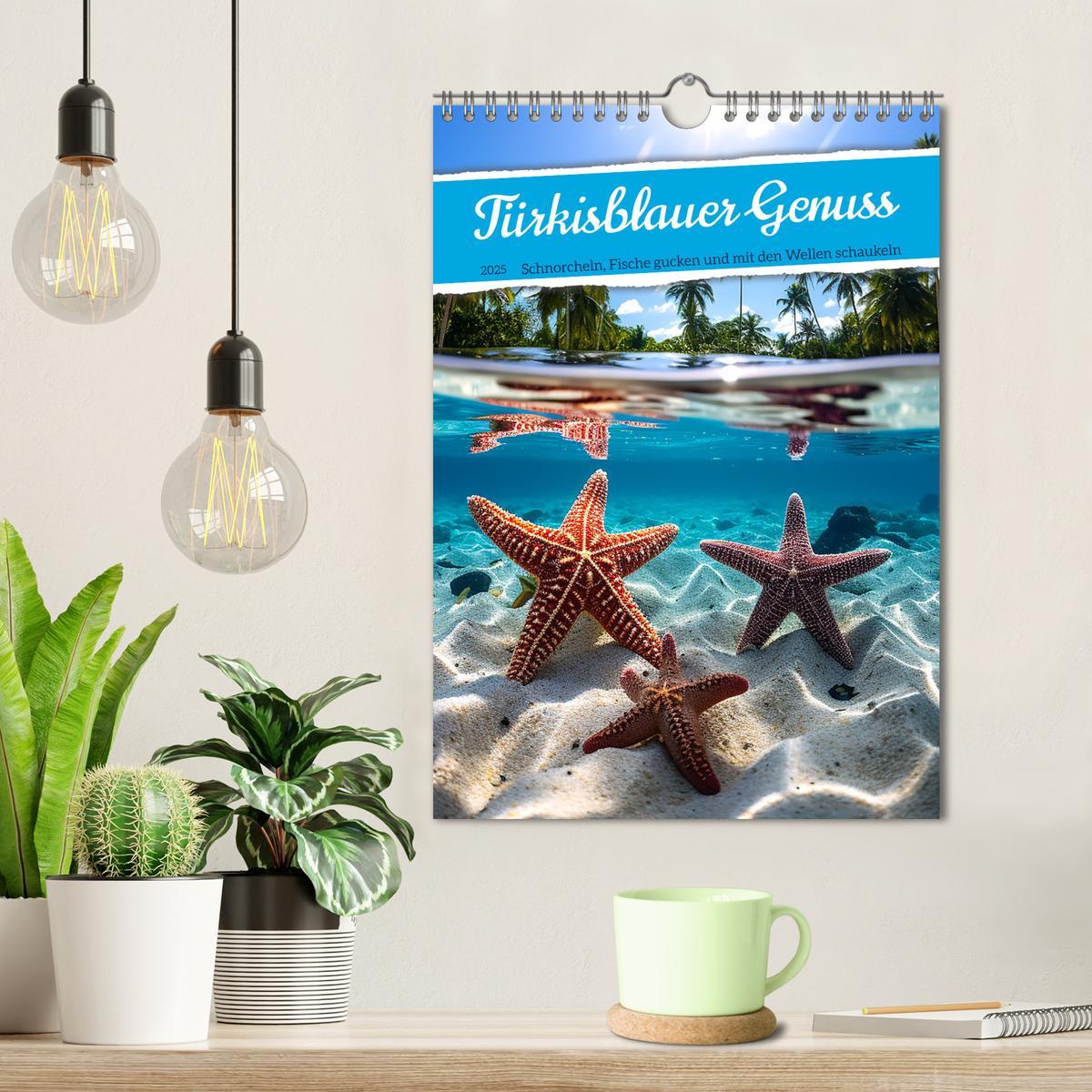 Bild: 9783435857746 | Türkisblauer Genuss (Wandkalender 2025 DIN A4 hoch), CALVENDO...