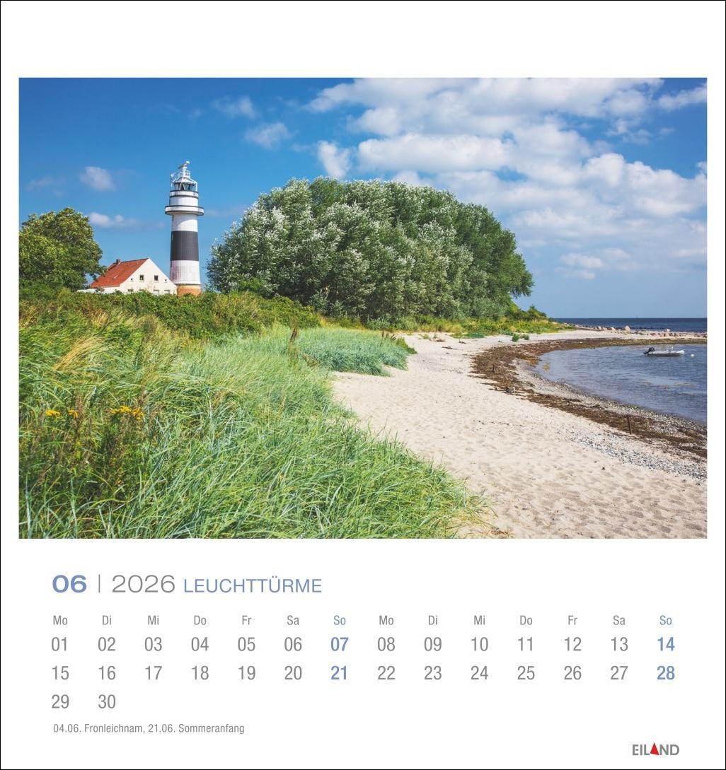 Bild: 9783964023766 | Leuchttürme Postkartenkalender 2026 - An der Nord- und Ostseeküste