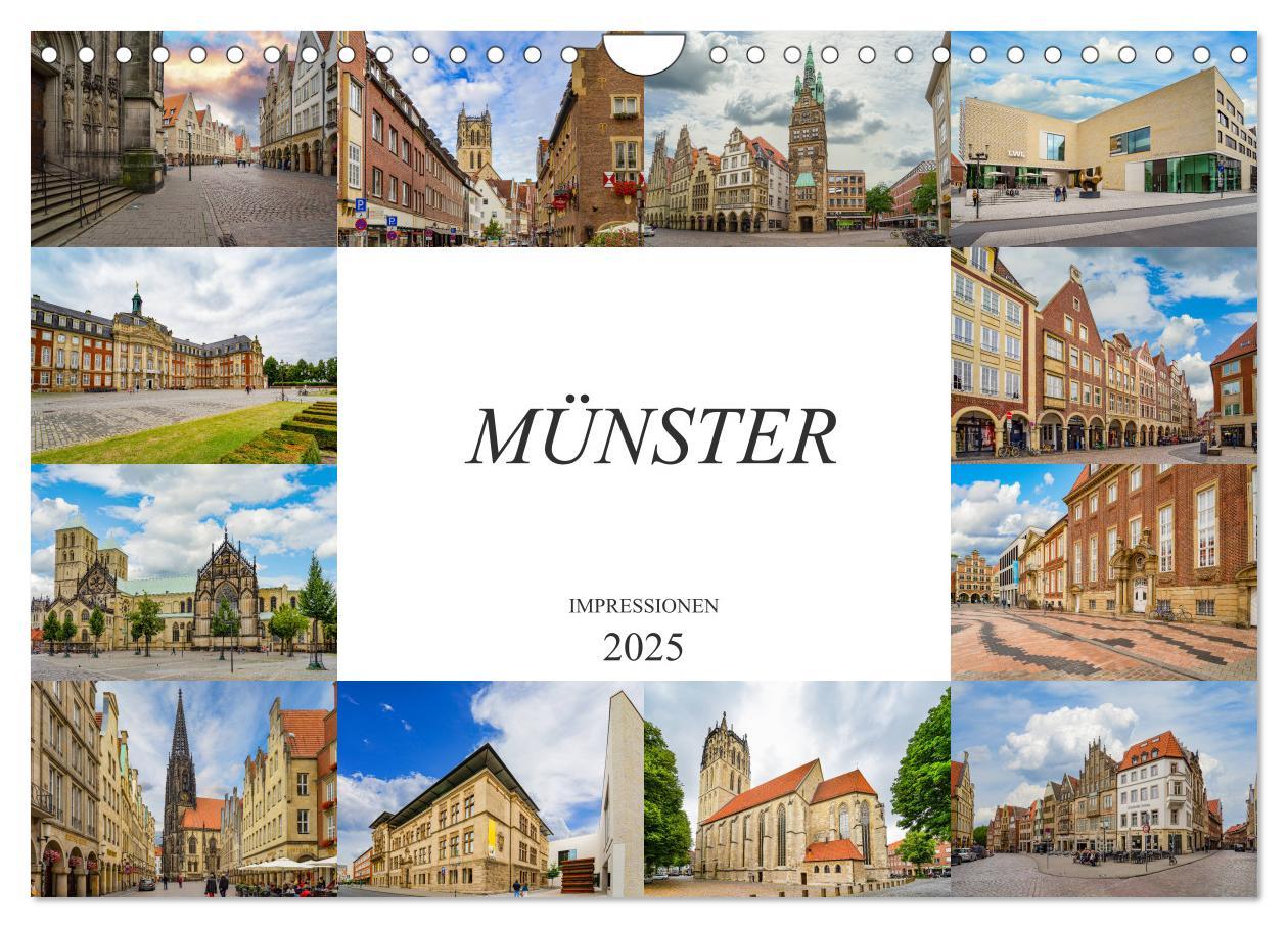 Cover: 9783435214464 | Münster Impressionen (Wandkalender 2025 DIN A4 quer), CALVENDO...