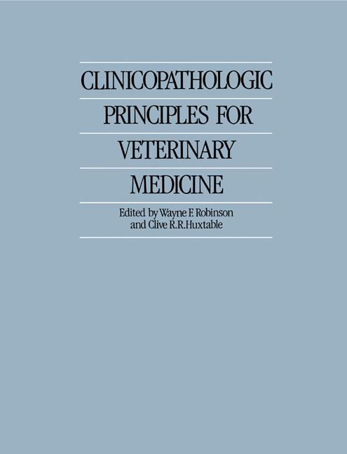 Cover: 9780521548137 | Clinicopathologic Principles for Veterinary Medicine | Taschenbuch