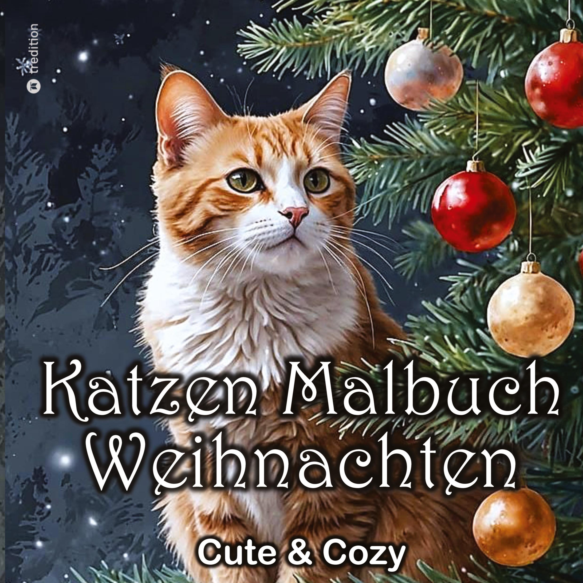 Cover: 9783384067470 | Katzen Malbuch Weihnachten - Katzenmalbuch Weihnachten - Süße...